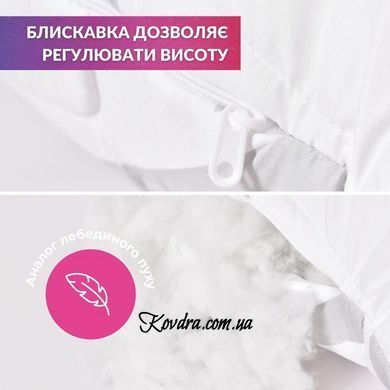 Набір спальний ковдра 200х220 см та 2 шт подушка 50х70 см Elegantly IDEIA аналог лебединого пуху, штучний пух id8-35565