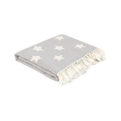 Плед "Lotus Home - Star throw сірий", 130х170 см