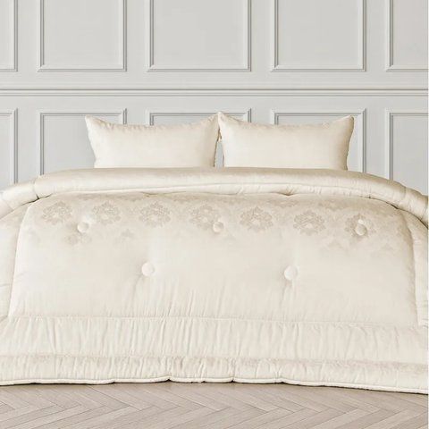 Ковдра MirSon №1559 Ferrero Vanilla Вовна Зима, 110х140 см