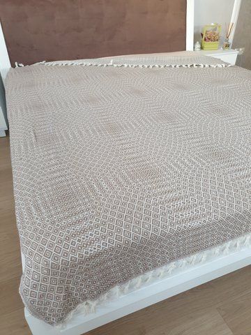 Пештималь ПІКЕ KARE BEJ 200х220 см, rj20135