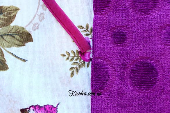 Набір для кухні FLOWERS Фартух + Рушник махровий 30х50 см, фіолетовий