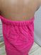 Набор для сауны женский Gursan розовый: полотенце на липучке, чалма, тапочки