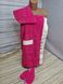 Набір для сауни жіночий Gursan рожевий: рушник на липучці,чалма,капці