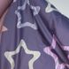 Комплект постельного белья "Фиолетовые звёзды", полуторный на резинке