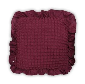 Подушка декоративна з наволочкою, пурпурна 45х45 см