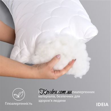 Подушка ортопедична з наволочкою сатин для сну та відпочинку S-Form IDEIA 40х130 см антиалергенна з блискавкою, id8-36022*001