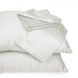 Літній постільний комплект №2994 Line Satin Premium 0001 Moko White Бавовна (2 ковдри + 2 наволочки), 155х215 см