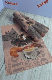 Полотенце кухоное "Круасан и кофе", 46х59 см