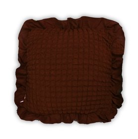 Подушка декоративная с наволочкой, черный шоколад