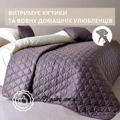 Покривало "Стиль Cube" шоколад/бєж, 140х210 см