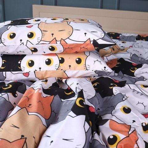 Наволочка Бязь "17-0769 Funny Cat", 40х40 см