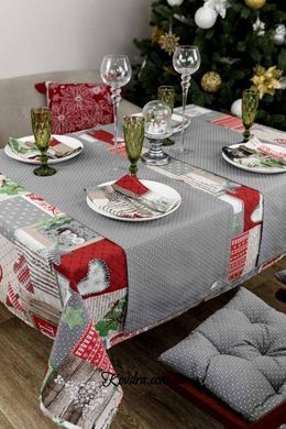 Доріжка-раннер Merry Christmas сіра, 40х140 см