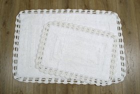 Набор ковриков для ванной Irya - Debra ekru молочный 60х90+40х60