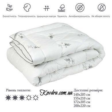 Одеяло из искусственного лебяжьего пуха "Silver Swan demi" - 140х205см