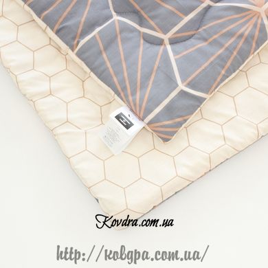 Зимнее одеяло шерстяное №3014 Сolor Fun Line (чехол бязь 100%) Geometry, 110х140 см