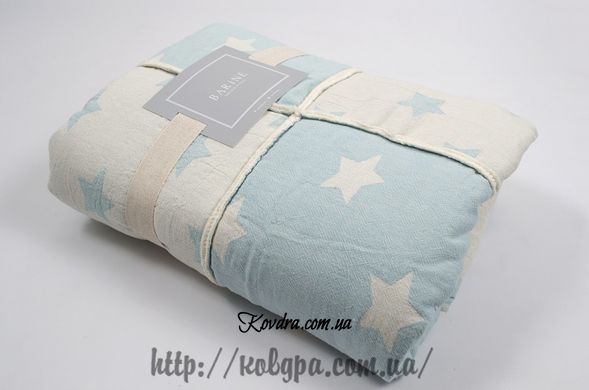 Плед мікроплюш Star Patchwork throw mint ментоловий, 130х170см 130х170