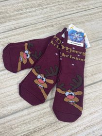 Махровые женские носки "Merry Christmas" олень, 36-41р.
