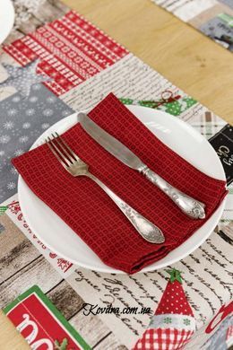Салфетка Merry Christmas красная, 35х45 см