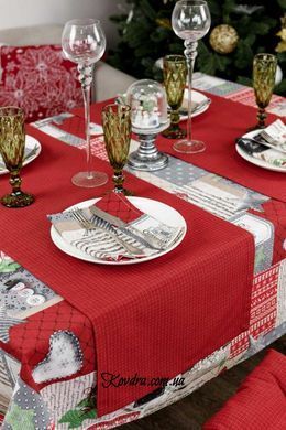 Салфетка Merry Christmas красная, 35х45 см