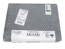 Плед Vladi Miami 02S/GLENN білий-дим, 140х200см
