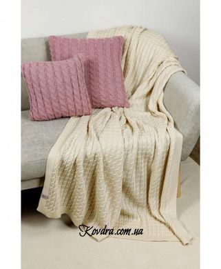 Плед Sweet home Kosa кремовый, 130х170 см