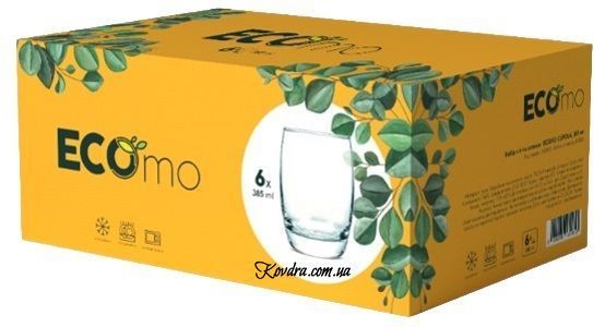 Набор стаканов ECOMO "CUPOLA", 6х385 мл