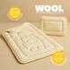 Набір дитячий Wool ковдра вовняна 100х135 см та подушка 40х60 см PAPAELLA для дітей id8-35761