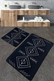 Набір килимків для ванної LAU BEYAZ, 60х100 см та 50х60 см