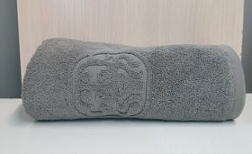 Махровий жакардовий рушник "Damask" сіре, 50х100 см
