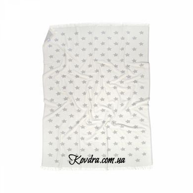 Плед-накидка "Barine - Wool Star Throw Grey" серый, 135х170 см