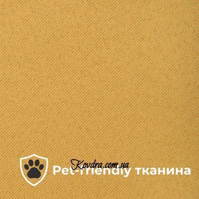 Комплект штор-блекаут 2 шт 150х260 см, Blackout на шторной тесьме с эффектом затемнения V-116 золото беж.