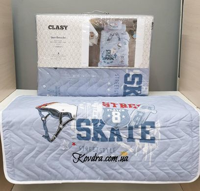 Покривало дитяче/підліткове стьобане Skyland 180х240 см з наволочкою 50х70 см