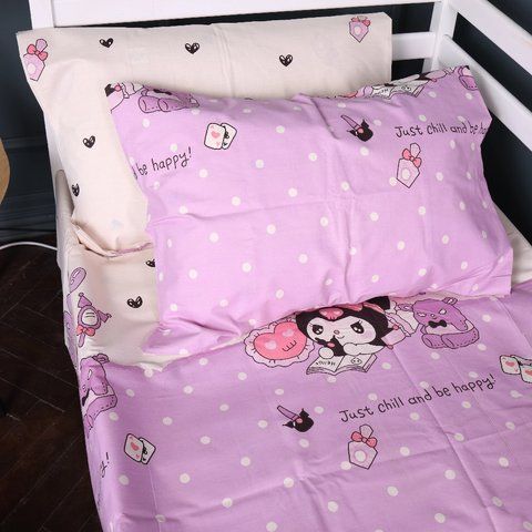 Наволочка Бязь Kids Time 17-0822 Kuromi, 40х40 см