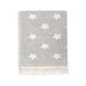 Плед-накидка "Barine - Wool Star Throw Grey" серый, 135х170 см