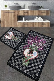 Набір килимків для ванної кімнати LEVAN, 60х100 см та 50х60 см