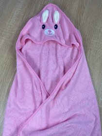 Полотенце для купания Rabbit розовое, 80х80 см