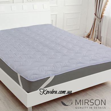 Наматрасник №1713 Eco Light Blue (EcoSilk) (обычный на резинке по углам)