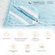 Наматрасник №1713 Eco Light Blue (EcoSilk) (обычный на резинке по углам)