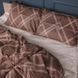 Простирадло MirSon Сатин 22-1413 Brown Geometry, 150х220 см