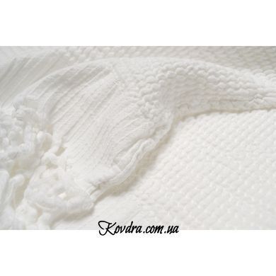Плед "Lotus Home - Rius off white" молочний, 130х170 см