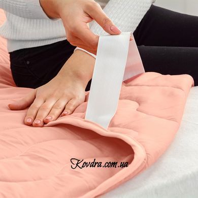 Наматрасник №1714 Eco Light Crem (EcoSilk) (обычный на резинке по углам)
