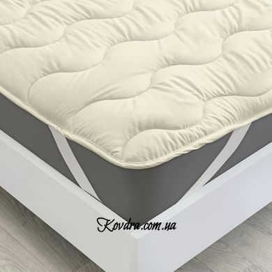 Наматрасник №1714 Eco Light Crem (EcoSilk) (обычный на резинке по углам)