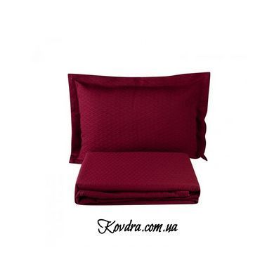 Покрывало с наволочкой "Karaca Home - Charm bold bordo" бордо, 160х240 см