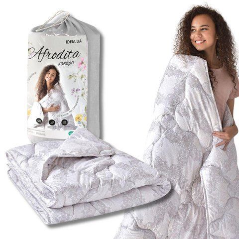 Ковдра літня 175х210 Afrodita IDEIA, штучний пух, легка, полегшена, м&rsquo;яка id8-34925*001