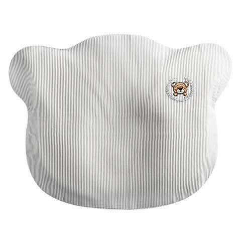 Наволочка на подушку ортопедичну дитячу BabyComfort PAPAELLA 23х30 см бавовна з вишивкою сіра id8-36072*001