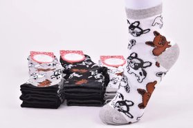 Жіночі шкарпетки "Бульдожки", асорті 36-40рр.
