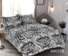 Комплект постельного белья "Леопарды 4", полуторный полуторный