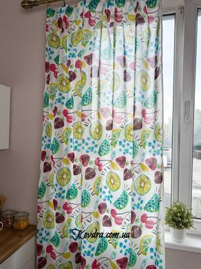 Готова гардина Red cherries ПРОВАНС, 145х250см 034907