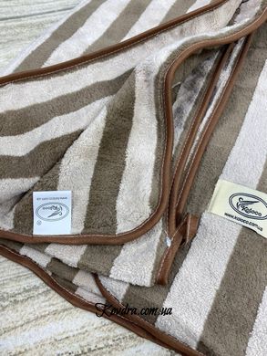 Рушник для сауни "Смугастик" коричневий, 90х150 см