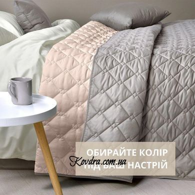 Покривало "Стиль Cube" сірий/бєж, 140х210 см
